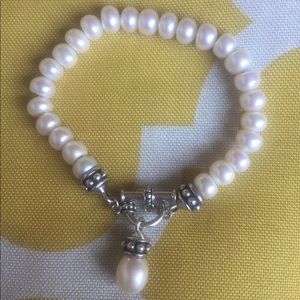Sterling Silver Honora PearlPallini ToggleBracelet